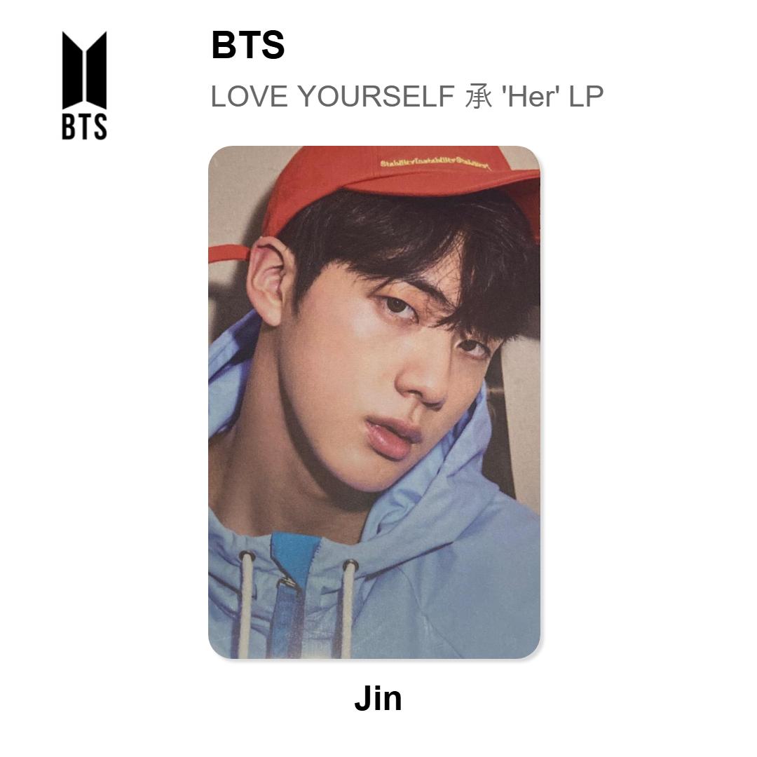 BTS LOVE YOURSELF  Her  LP Официальная фотокарточка Jin
