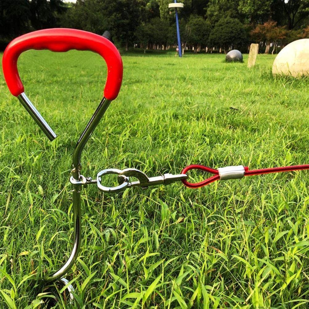 3/5/10 Meter Dog Tie Out Cable Heavy Duty Dog Outdoor Supplies Double Head Leash  for Two Dogs