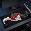Fish XXL Lock Edge Mousepad Koi Taichi Neutral Large Gaming Desk Mat Keyboard Mats Mouse Mat Beast Desk Pad For Gift Mouse Pad