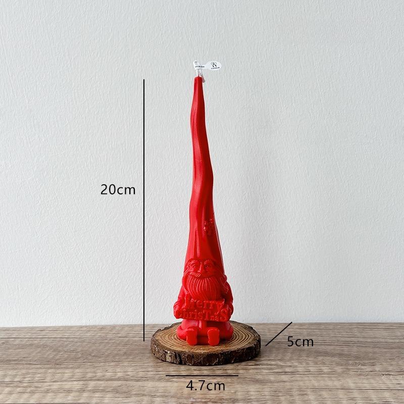 Длинная свеча-столбик Санта-Клауса для ароматерапии, праздничная атмосфера, украшения, рождественские свечи, подарок
