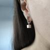Silver Earrings Without Stones (2209300)