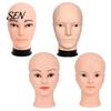 Cosmetology Practice Head Bald Mannequin Head, Male/Female Hair Model, Professional Large Circumference Model for Wig Making, Hat Glasses Display,