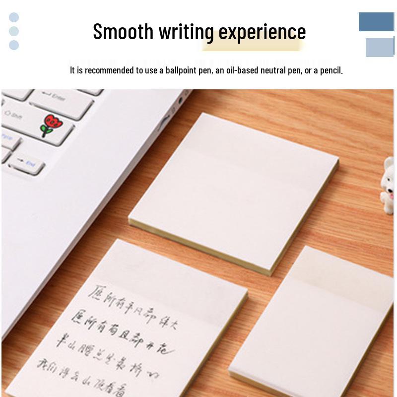 Handwritten Transparent Sticky Notes: Adhesive, Tearable, Perfect for Students to Highlight and Note Key Points.