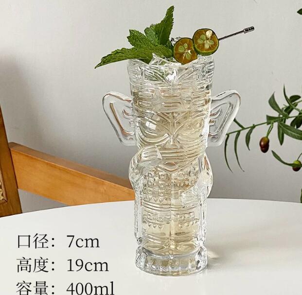 Hawaii Easter Island Tiki Mugs, Creative Porcelain Beer Wine Mug, Beer Wine, Cocktail Party Cup, Bar Tool Glass, 400ml