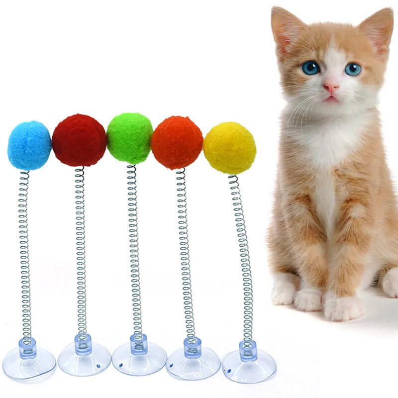 Cat Toy Set Cat Toys Interactive Hanging Feather Toys for Cats Training Tease Sucker Stick Interactive Cats Toy Set Pet Supplies