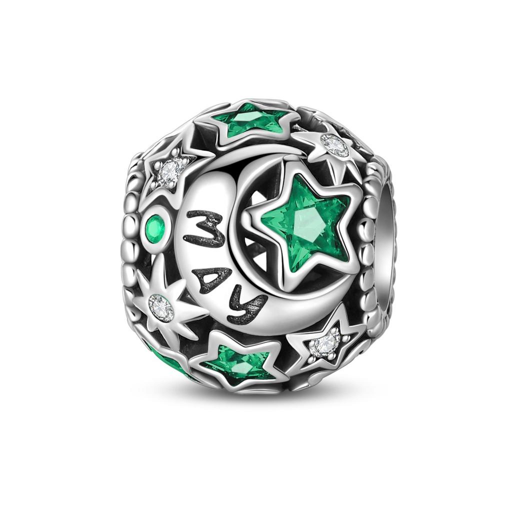 925 Silver Birthstone Charm Beads Beaded DIY Jewelry Accessories Bracelet Design 2026