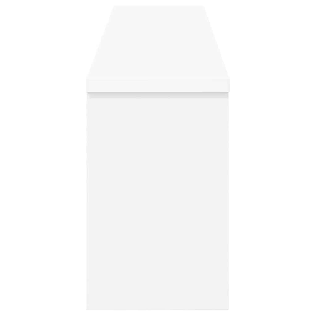 Wall Mounted Nightstand White 100 x 16 x 26 cm Engineered Wood