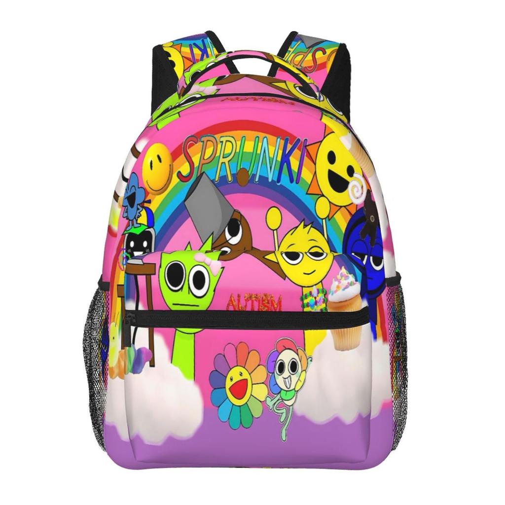 Rhythmus Box Vollständig Bedruckter Schulranzen Kinderrucksack Große Kapazität Verschleißfest Leicht Anti-Spritz-Rucksack