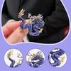 Dragon Brooch Animal Lapel Pin Fashion Jewelry Alloy Carving Artistic Style Suitable for