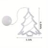 LED Christmas Suction Cup String Lights Battery Box Transparent Deer Bell Snowflake Christmas Tree Colored Lights Holiday Decoration Lights