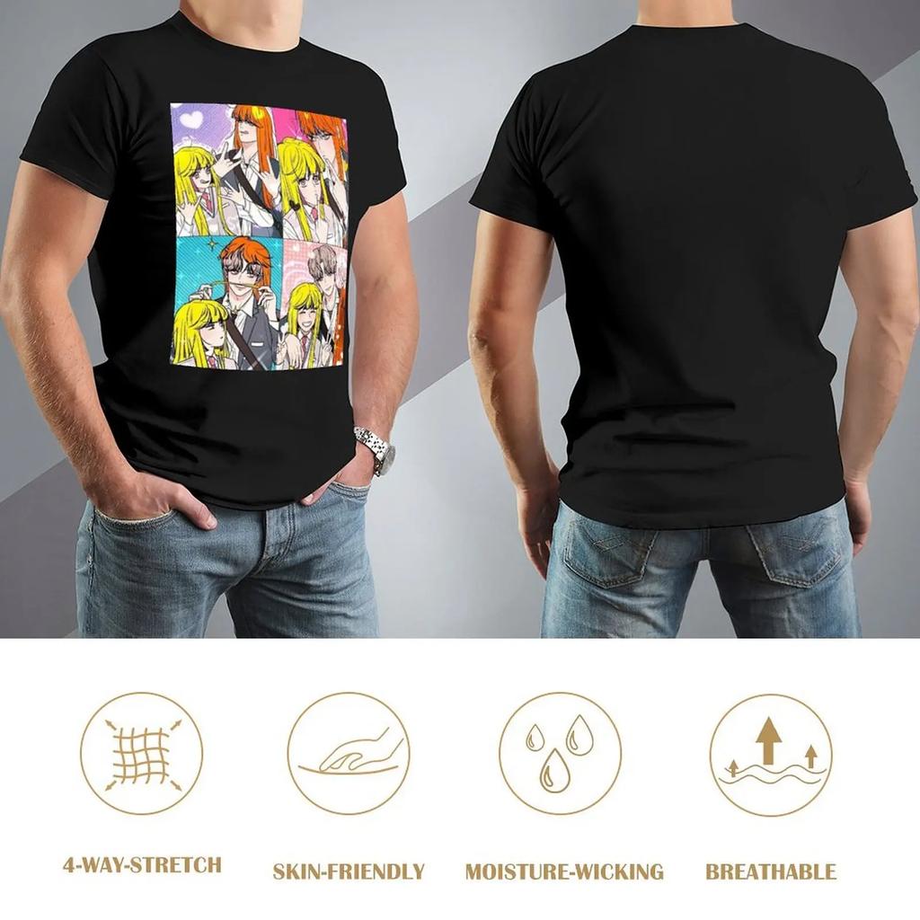 Operación Amor Verdadero: Camiseta de Su-Ae y Dohwa con figuras de anime, camisetas de anime vintage, camisetas de entrenamiento para hombres