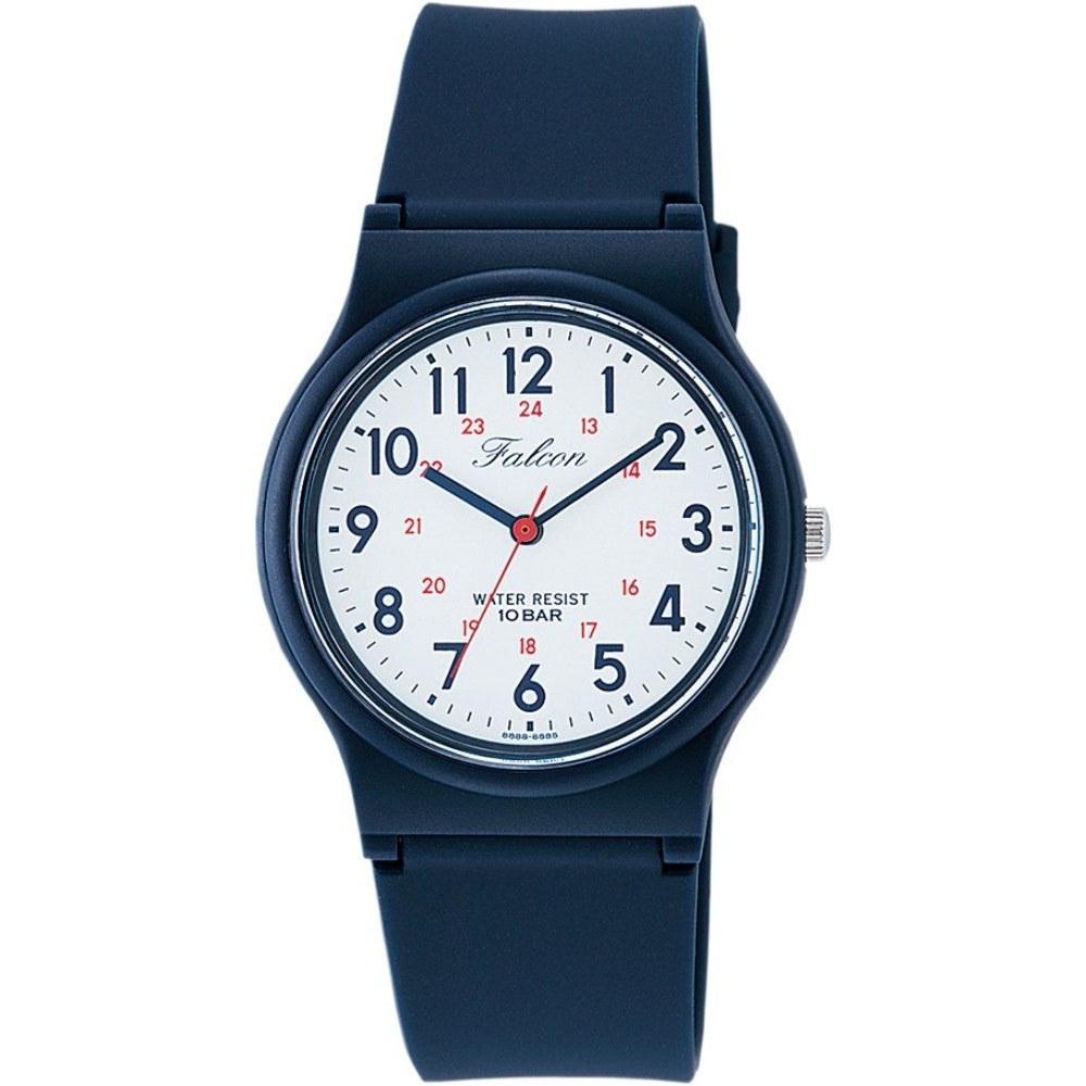 Citizen QQ 10 ATM water-resistant wristwatch (white navy) lightweight analog watch exams (urethane strap easy-to-read dial) mens VS04-001