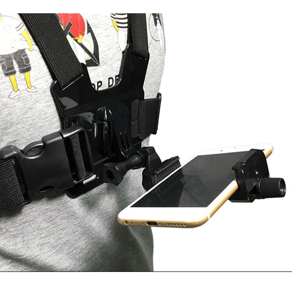 Chest Body Adjustable Harness Mount Strap Holder for Smartphone