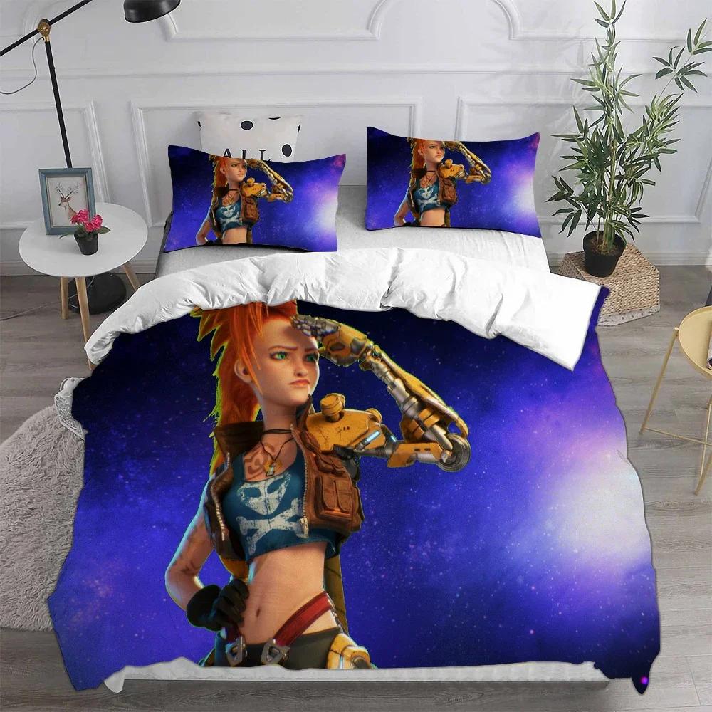 3D Printed Jinx Arcane Comfortable Duvet Quilt Cover Pillowcase Bedding Set Children Bedroom Decoration Home Textile