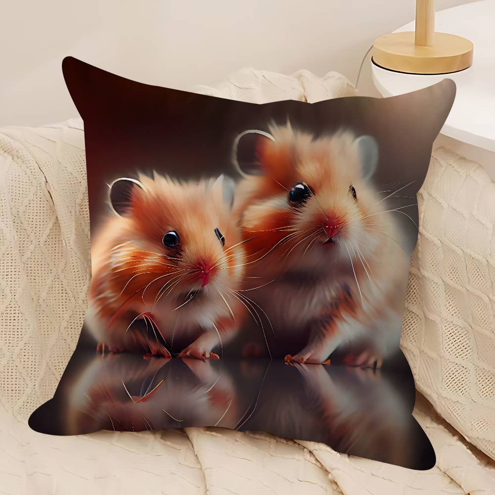 Niedliche Hamster Kissenbezüge Heim Bettwäsche Dekorative Kissenhülle Hochzeit Superweicher Kissenbezug