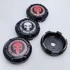 4pcs/set 66MM 62MM Skul Logo Emblem Badge Car Wheel Center Caps Rim Hubcaps Wheel Hub Center Dust Cover Replace Car Accessories