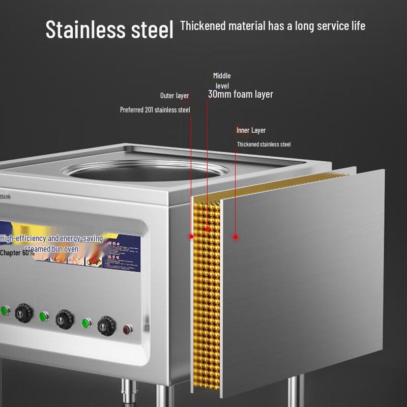 TERUISI Commercial Automatic Bun Steamer