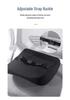 Black Memory Foam Lumbar Support Pillow for Office and Car