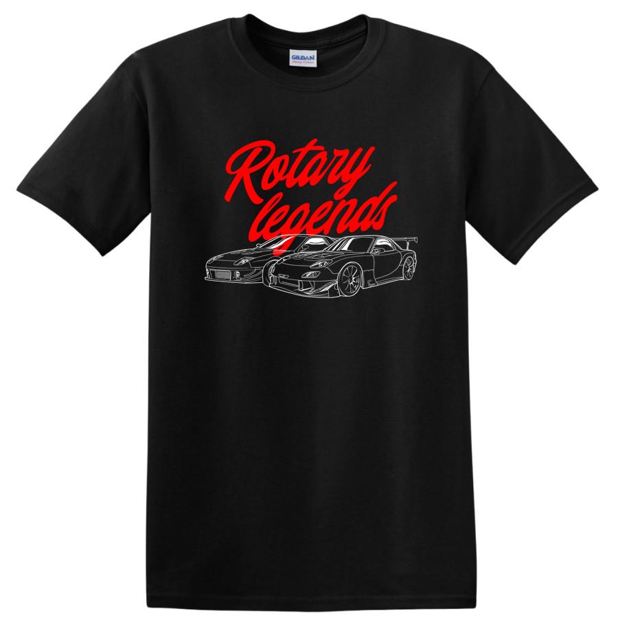 Rotary Legends Graphic T Shirt Vintage Style for Car Lovers Casual Tee 4XL