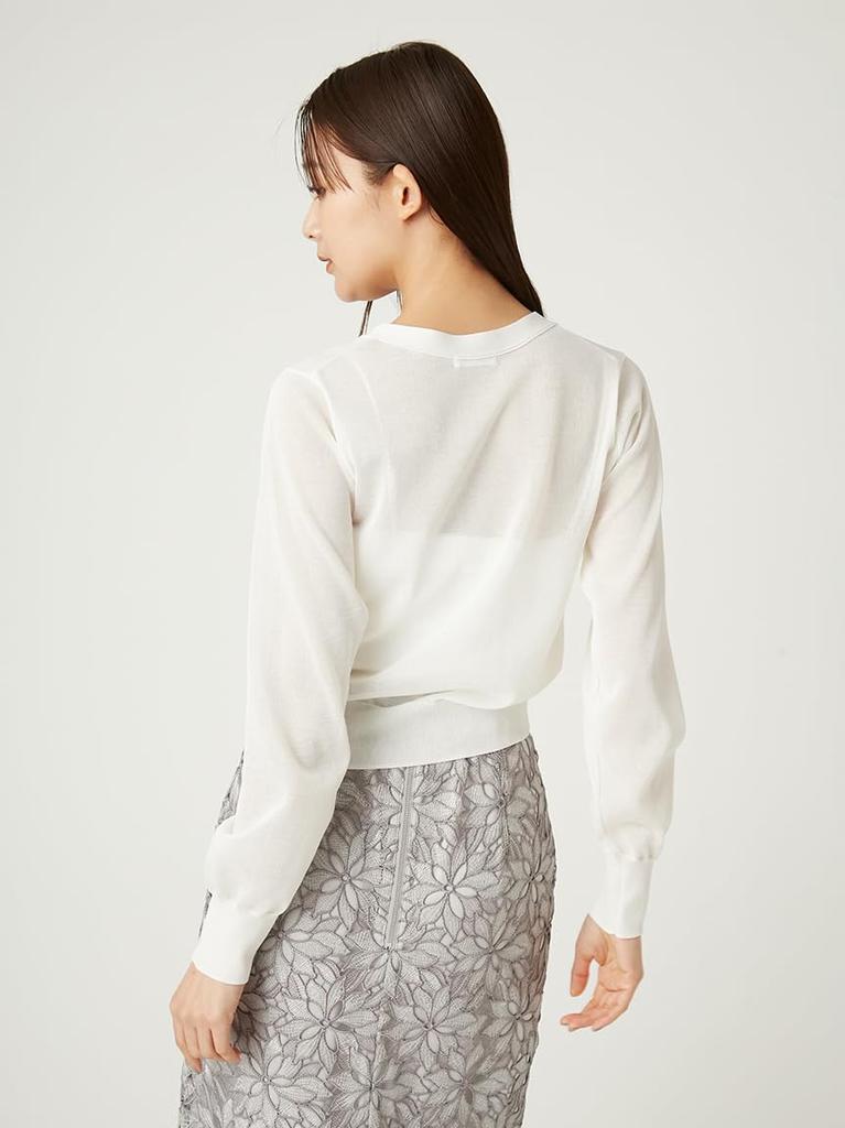 Dry Touch Compact Cardigan FWNT252142WHTF