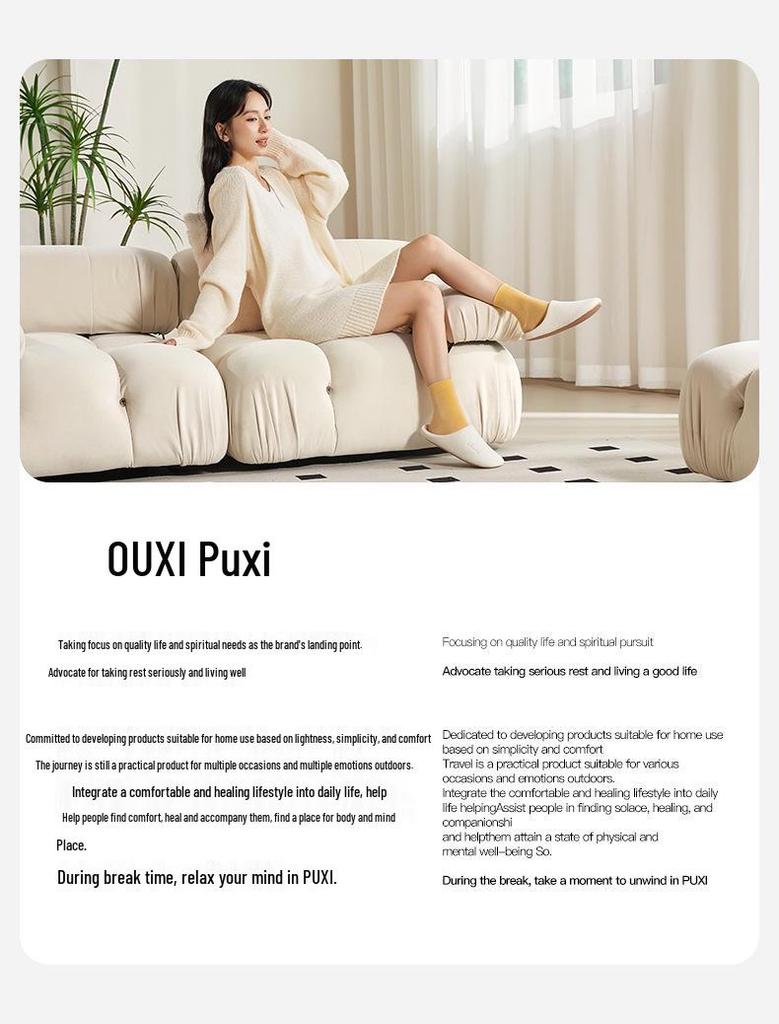 Women's Puxi Warm Cotton Slippers - Non-slip, Wear-resistant, Silent Plush for Autumn & Winter