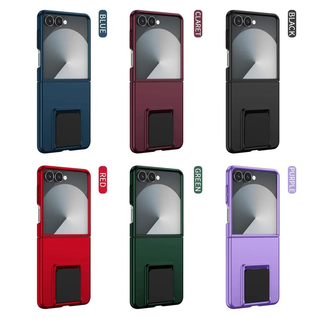 Slim Hard Cover with Invisible Kickstand for Samsung Galaxy Z Flip 7 6 5 4 3 5G Flip7 Flip6 Flip5 Flip4 Phone Case Protective