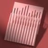 12 Stück Wasserdichtes Lipliner-Set, Samtig-Matte Lippenstifte, Langanhaltend, Leicht aufzutragende Lippenfarbe