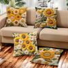 45x45cm Sunflower Pillowcase 2D Floral Bedroom Pillow Cover Sofa Cushion Case  Home Decoration
