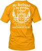 Stylish My Boyfriend Is Guardian Angel He Watches T Shirt Made In USA S To 5XL