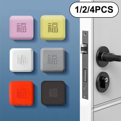 1/2/4 Stück Selbstklebende Silikon Türstopper Wandschutz Geräuschlos Anti-Schock Puffer Aufprallschutz Türgriffschutz