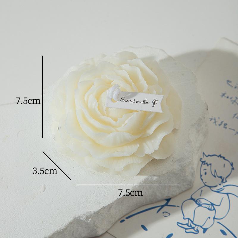 Peony Flower Aromatherapy Candle Mother's Day Women's Day Gift Creative Flower Shape Ornament Fragrance Handmade Roses