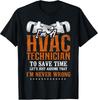 Vintage HVAC Technician T-Shirt - Proudly Saving the Day!