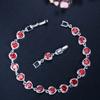 Braccialetto da Donna con Catena e Strass di Cristallo a Forma di Cuore per Gioielli Accessori Quotidiani da Festa