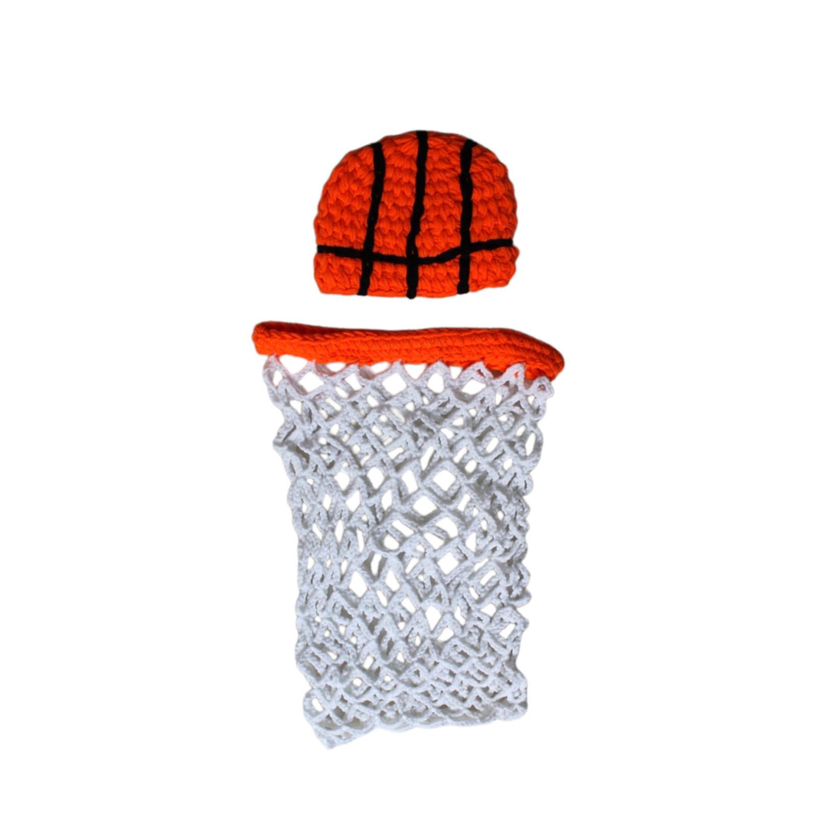

Handmade Children s Wool Basketball-Themed Photography Outfit with Props 1-3 Months Baby