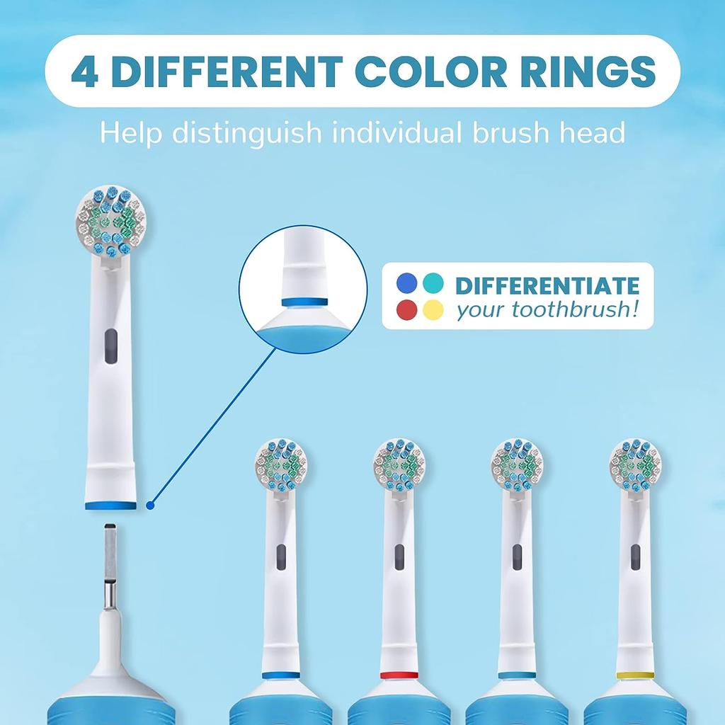4/8/16 Pcs/Pack Electric Toothbrush Replacement Head Soft Dupont Bristle Tooth Brush Heads For Oral B Toothbrush Nozzles SB-17A