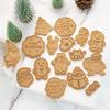 8Pcs DIY Christmas Cookie Cutter Set Xmas Cookie Mold 3D Cartoon Biscuit Mould Christmas Baking Mould Cookie Decorating Tools