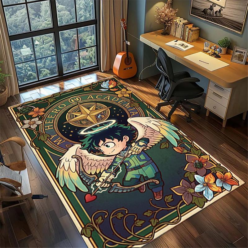 "My Hero Academia" Large Area Rug Carpet Non Slip Washable Floor Mat Bedroom Gamer Room Home Decor—kwq54