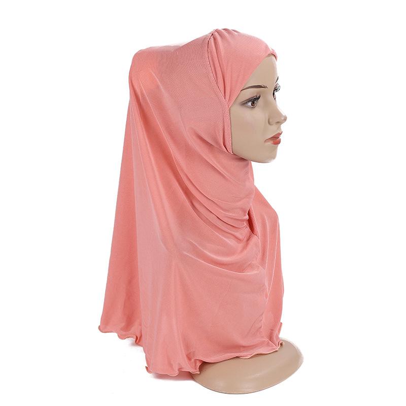 Ramadan Hijabs Scarf for Kids Girl 7 To 12 Years Old Muslim Islamic Shawls Soft Stretch Headscarf Malaysia Girl Children Hijabs