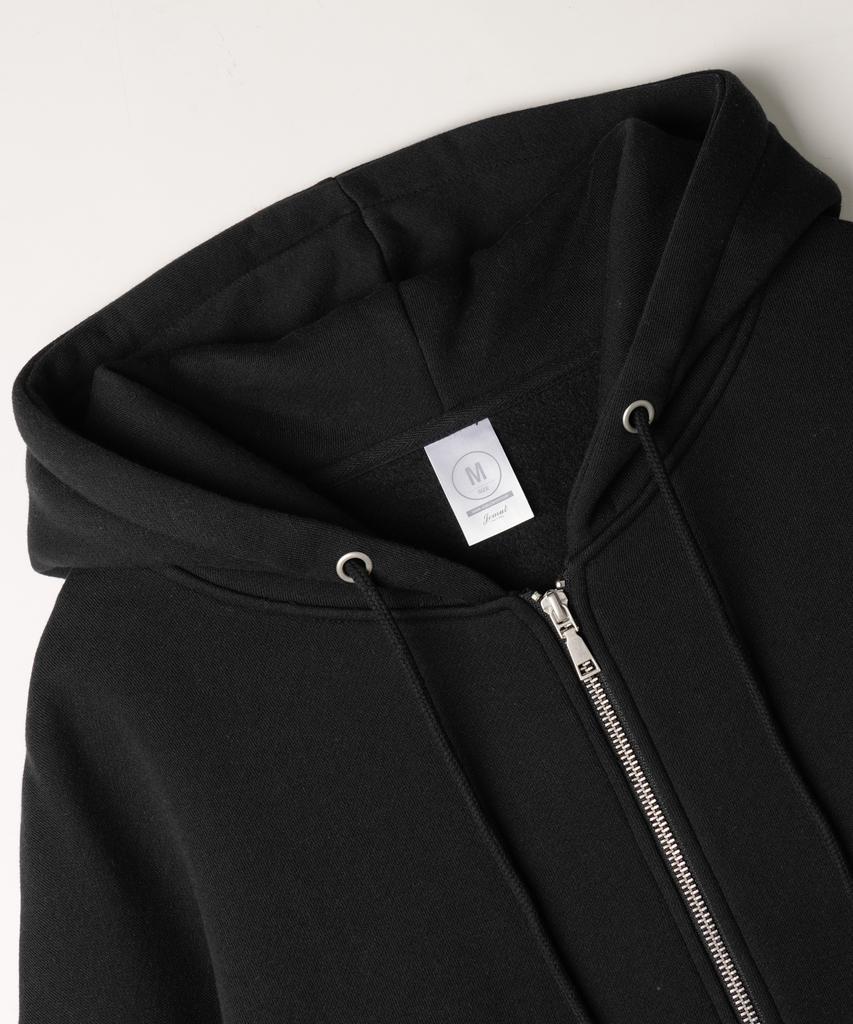 Jemut Netro Oversized Zip-Up Hoodie Black Ishd2682