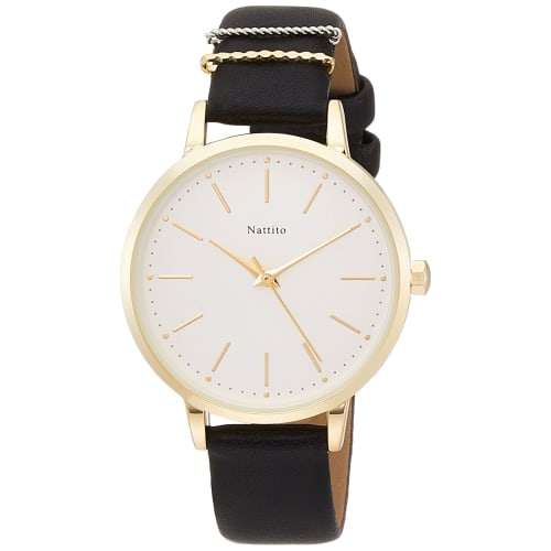 

Fieldwork Analog Liddy Watch with Leather Strap, GY031-4, Women s, Black