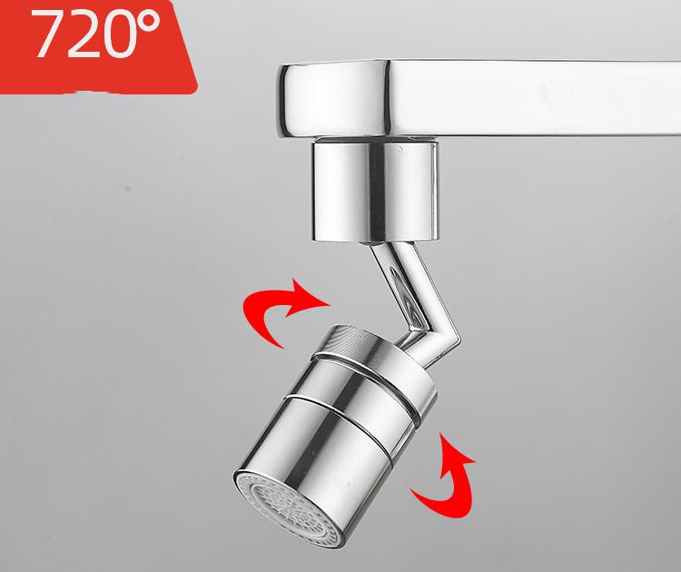Aeratore universale per rubinetto M22/24 filettatura esterna tutto rame 360° a prova di schizzi giunto per lavabo estensore rotante