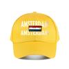 Berretto da Baseball in Cotone Lavato Vintage Amsterdam Berretto da Baseball Moda Unisex Cappello da Sole Donna Sport all'Aperto Cappellino Snapback
