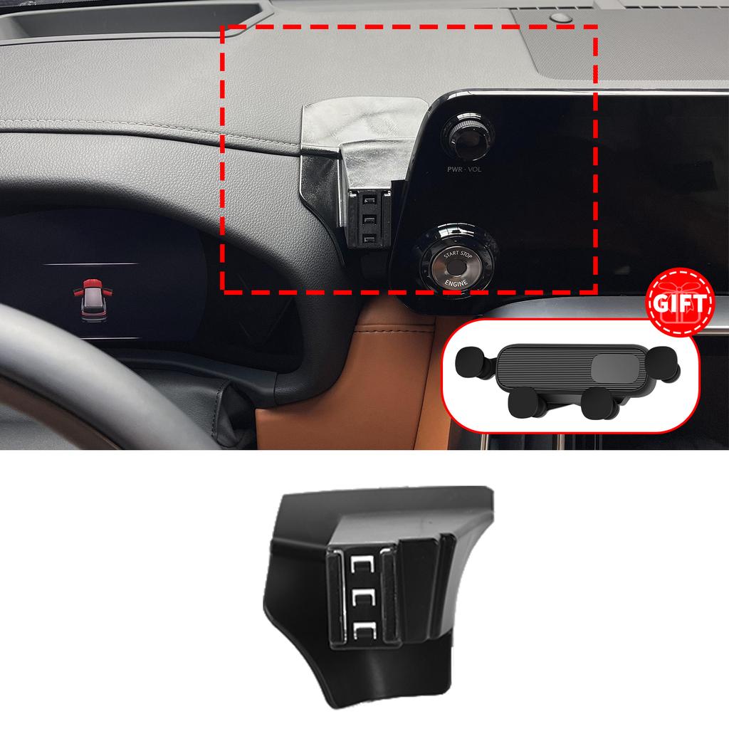 Support de téléphone personnalisé adapté pour Lexus LX 700 LX700 LX600 600 LX700H F SPORT, Base d'écran de tableau de bord, sans accessoires