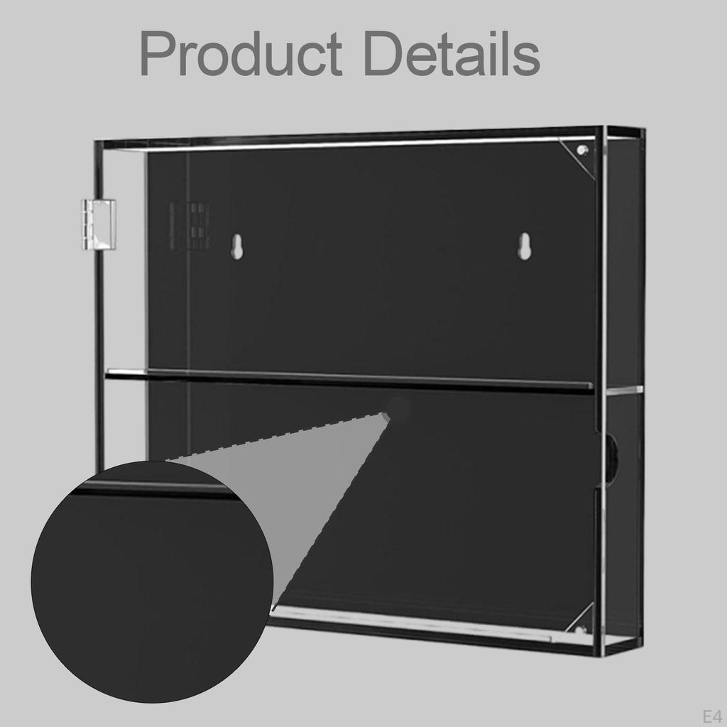 And Versatile Acrylic Wall-mounted Display Case for Baseball Cards, Hockey Collectibles.
