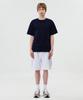TOPBOY Double-Sided Oversized Crew Neck Short Sleeve T-Shirt Navy