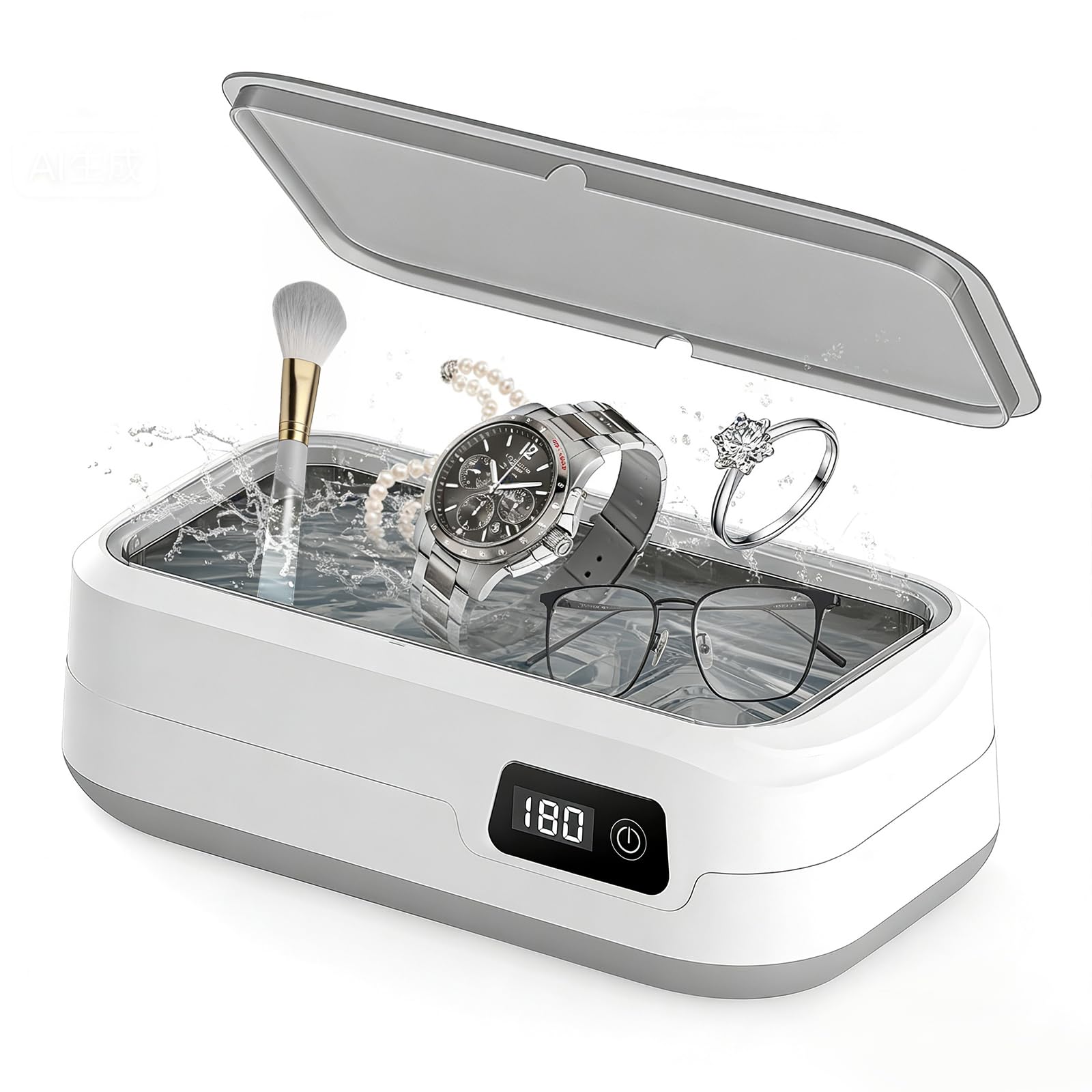 

Ultrasonic Cleaner [Amazon.co.jp Exclusive] Eyeglass Cleaner, 640ml Large Capacity, 52000Hz Powerful Cleaning, Compact Home Use, 4-Stage Timer Functio