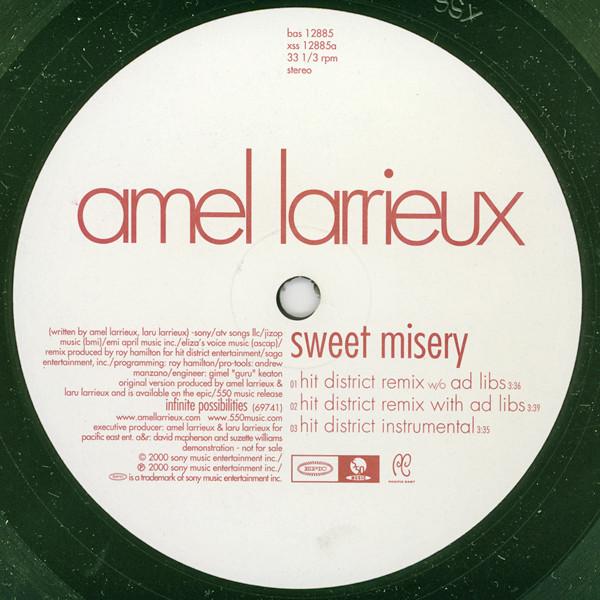 

12-дюймовая пластинка AMEL LARRIEUX Sweet Misery Remixes BAS12885 US SoulFunk Б/У