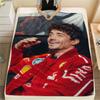1 Pezzo Coperta in Flanella con Stampa di Charles Leclerc, Alta Qualità Confortevole per Tutte le Stagioni, Arredamento per la Casa, Calore e Comfort, Perfetta per Regali di Natale 16
