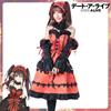 Date A Anime Live Tokisaki Kurumi Cosplaycostume Lolita Dress Girl Halloweensuit