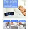 GS-G9 Dynamic RGB Large Display LED Digital Alarm Clock Calendar Desk Clock with Vibration Pad